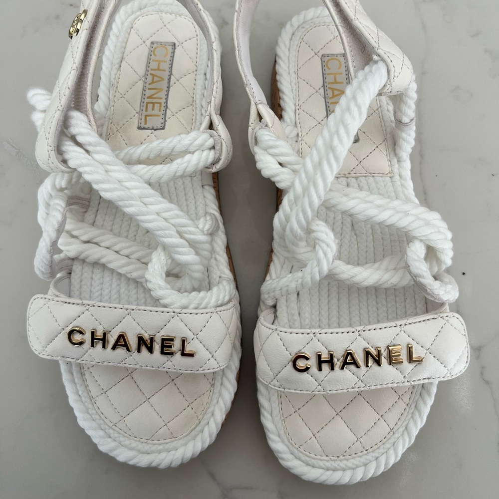 Chanel Dad sandals size 9